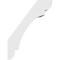 Ekena Millwork 5 1/2-in. W x 12-in. D x 16-in. H Olympic Architectural Grade PVC Knee Brace BRCP055X12X16OLY - alternate 5